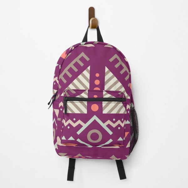 Item preview, Geometric Triangles Compilation in Rose Gold and Purple - Multicolor Boho Motif designed and sold by Yeldiz.