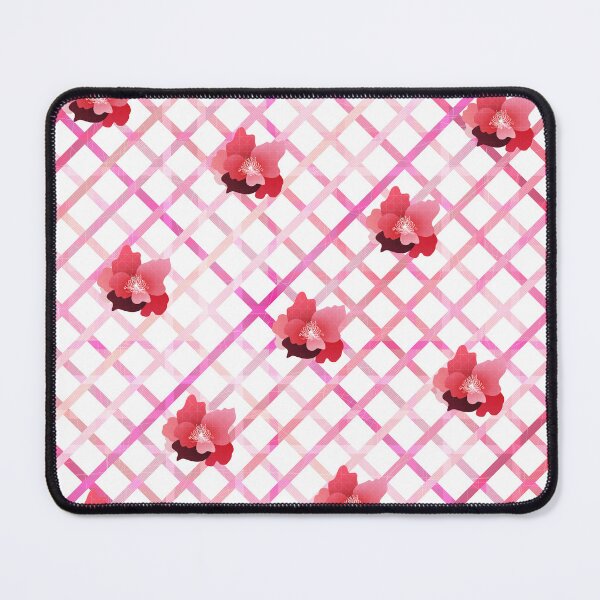 Item preview, geometric flowers - pink peonies - lines designed and sold by tangerinedusk.