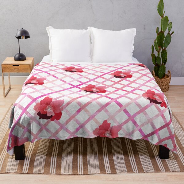 Item preview, geometric flowers - pink peonies - lines designed and sold by tangerinedusk.