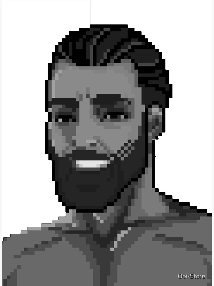 Gigachad Pixel Art