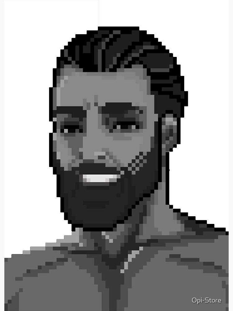 Giga chad pixel art