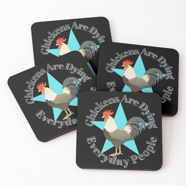 Item preview, Chickens Are Dying Everyday People (Rooster) designed and sold by Fabuluss4Life.