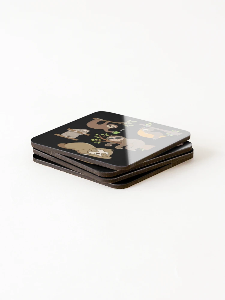 Thumbnail 4 of 5, Coasters (Set of 4), Sloth stack designed and sold by Light79.