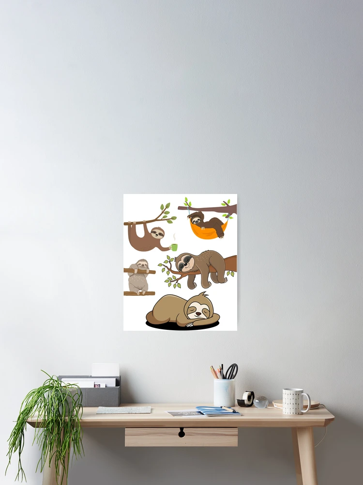 Thumbnail 2 of 3, Poster, Sloth stack designed and sold by Light79.