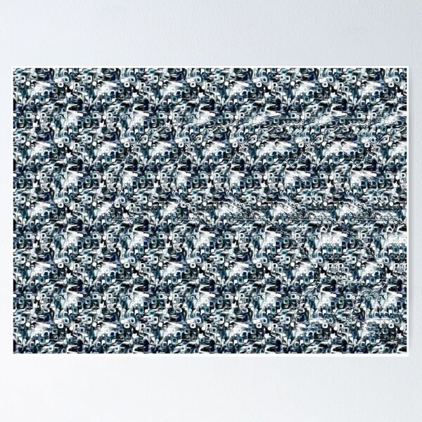 Dolphin 2022 Stereogram Poster