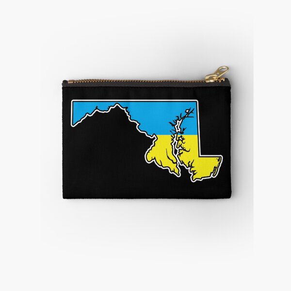 Item preview, Maryland State Shape with Ukrainian Flag for Ukrainians in Maryland and Marylanders who support Ukraine. designed and sold by MarylandStyle.