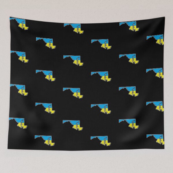 Item preview, Maryland State Shape with Ukrainian Flag for Ukrainians in Maryland and Marylanders who support Ukraine. designed and sold by MarylandStyle.