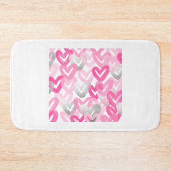 Item preview, pink And silver heart abstract designed and sold by mollsdesignss.