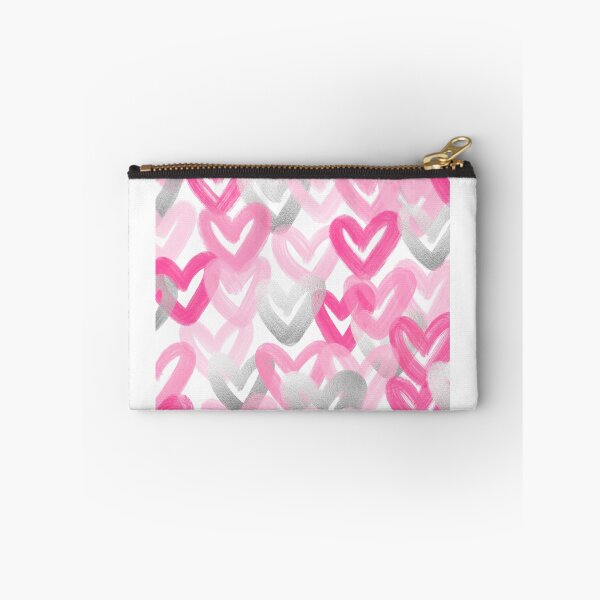 Item preview, pink And silver heart abstract designed and sold by mollsdesignss.