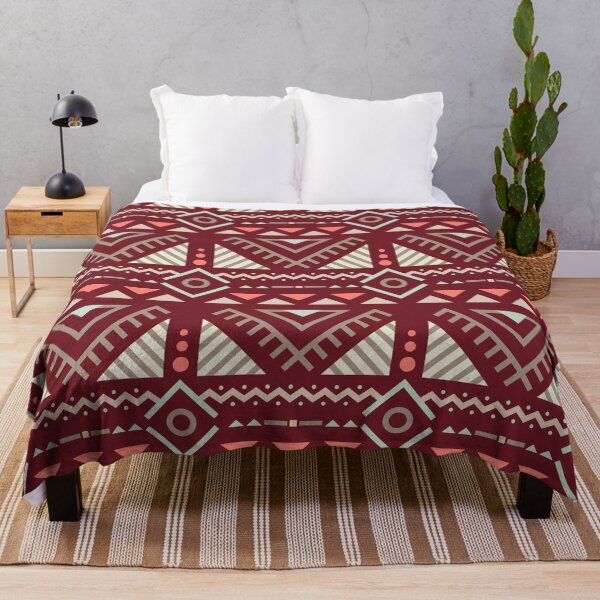 Item preview, Geometric Triangles Compilation in Rose Gold and Purple - Multicolor Boho Motif designed and sold by Yeldiz.