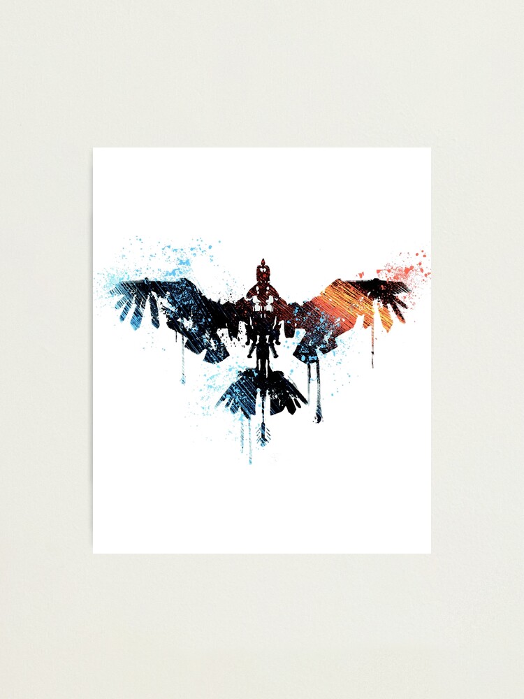 Horizon zero dawn colorful stormbird drawing Active | Photographic Print