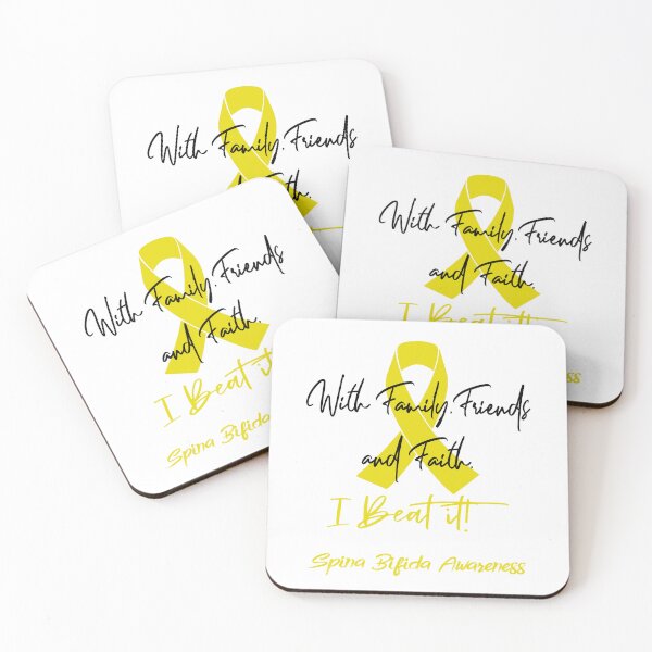 Item preview, Spina Bifida Warrior - With Family, Friends, and Faith - I BEAT IT! designed and sold by Robbsyn.