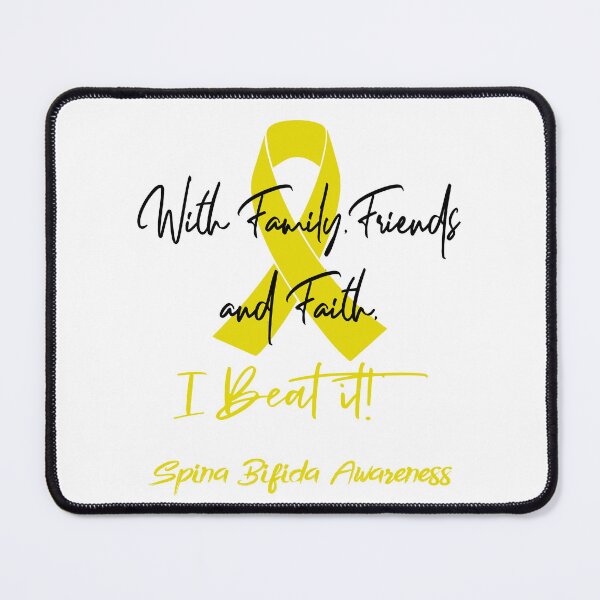 Item preview, Spina Bifida Warrior - With Family, Friends, and Faith - I BEAT IT! designed and sold by Robbsyn.