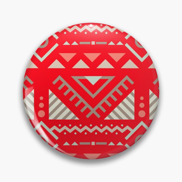 Item preview, Geometric Triangles Compilation in Rose Gold and Red - Multicolor Boho Motif designed and sold by Yeldiz.