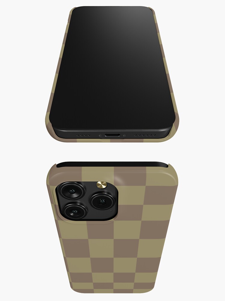 Brown/cream Checkered Phone Case iPhone Cases Slim iPhone 