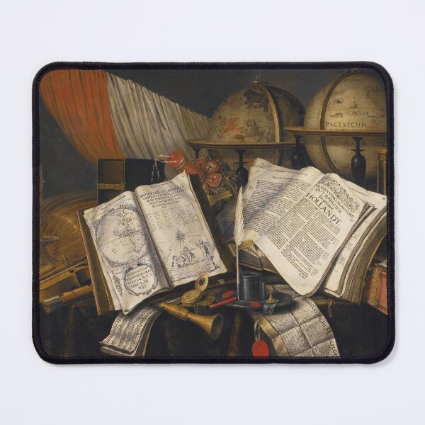 Item preview, Vanitas Still Life with Globes | Edwaert Collier | 1662 Renaissance Art designed and sold by CJET.