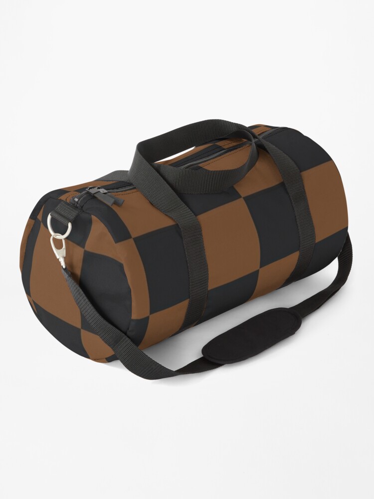 Checkered Brown Duffel Bag – Brick and Motor Boutique