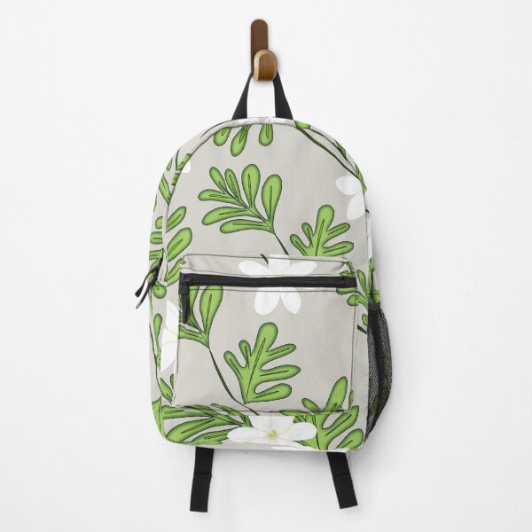 Item preview,  Vintage White Flower Pattern With Monstera on Grey designed and sold by GraphicsClub.