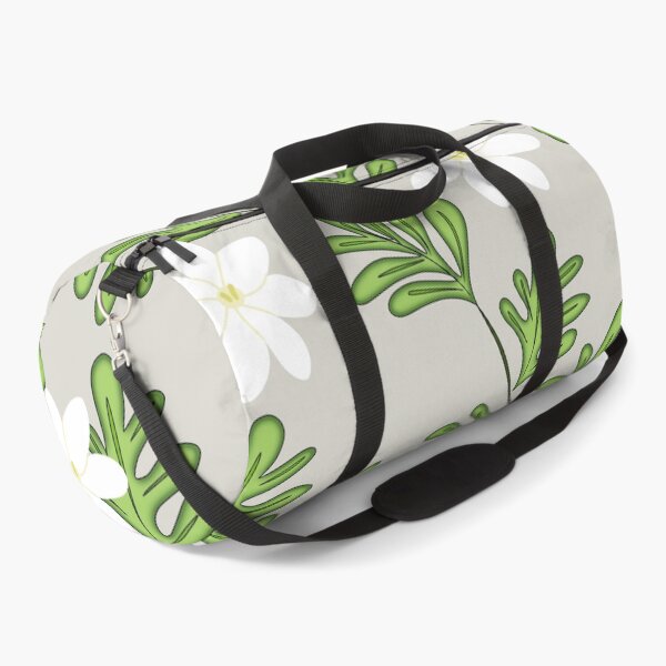 Item preview, Vintage White Flower Pattern With Monstera on Grey designed and sold by GraphicsClub.