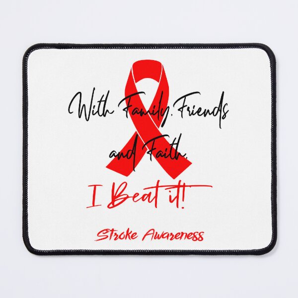 Item preview, Stroke Warrior - With Family, Friends, and Faith - I BEAT IT! designed and sold by Robbsyn.