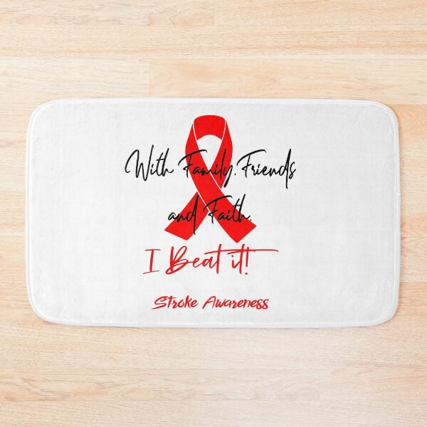 Item preview, Stroke Warrior - With Family, Friends, and Faith - I BEAT IT! designed and sold by Robbsyn.