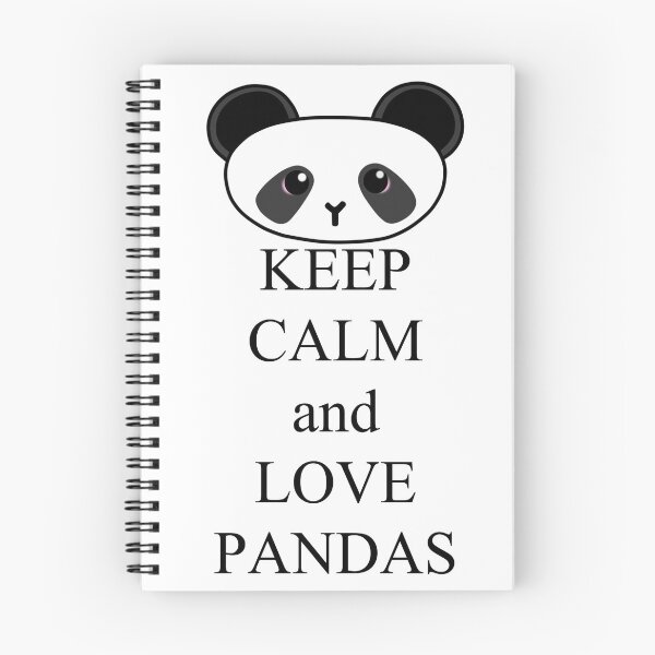 Item preview, Keep calm and love pandas 2 designed and sold by rainbowcho.