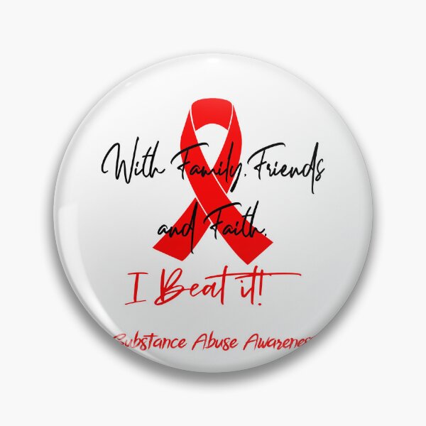 Item preview, Substance Abuse Warrior - With Family, Friends, and Faith - I BEAT IT! designed and sold by Robbsyn.