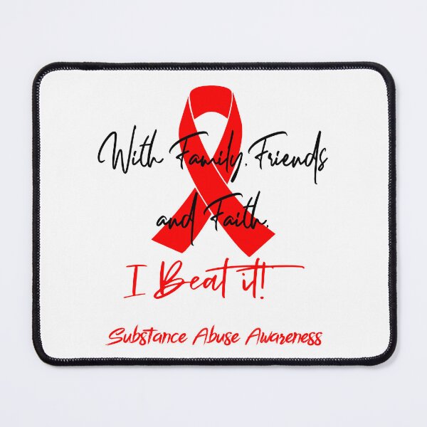 Item preview, Substance Abuse Warrior - With Family, Friends, and Faith - I BEAT IT! designed and sold by Robbsyn.