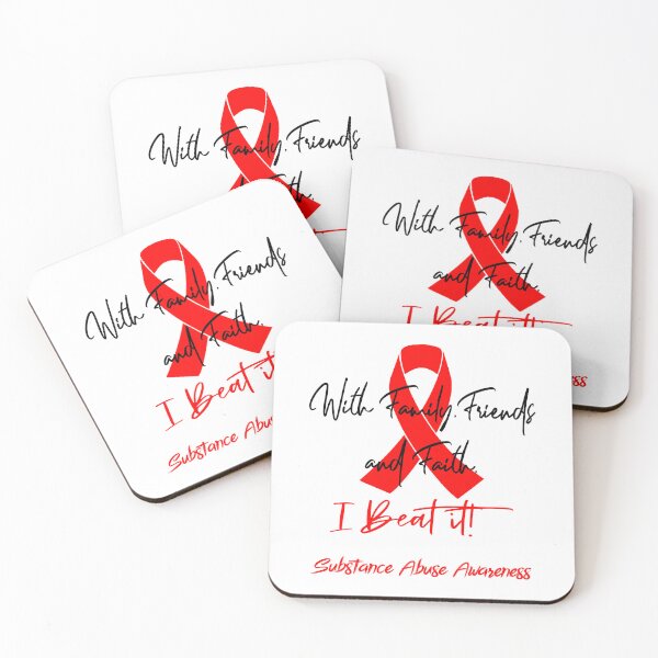 Item preview, Substance Abuse Warrior - With Family, Friends, and Faith - I BEAT IT! designed and sold by Robbsyn.