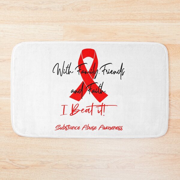 Item preview, Substance Abuse Warrior - With Family, Friends, and Faith - I BEAT IT! designed and sold by Robbsyn.