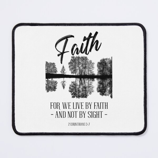 Item preview, Faith - For We Live By Faith - Not By Sight - Christian Quote designed and sold by Narrow-Path.
