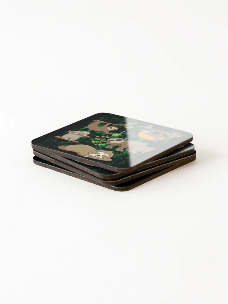 Thumbnail 4 of 5, Coasters (Set of 4), Sloth stack designed and sold by Light79.