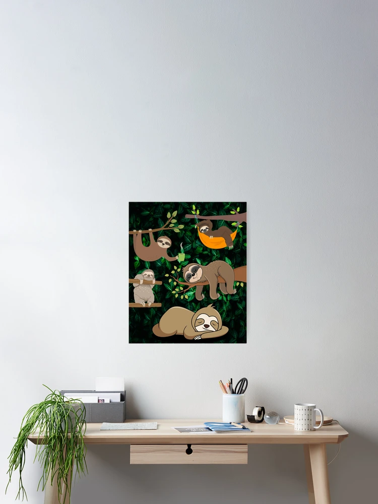 Thumbnail 2 of 3, Poster, Sloth stack designed and sold by Light79.