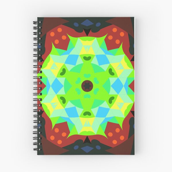 Item preview, Retro Mandala Flower Red Green and Blue designed and sold by WormholeOrbital.