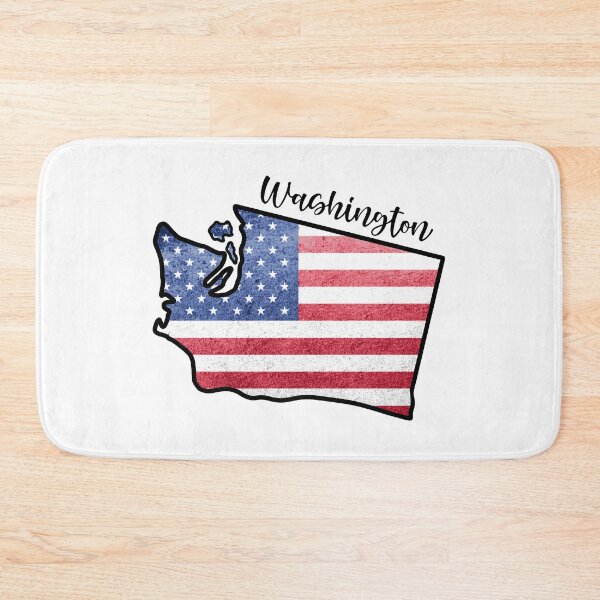 Item preview, Washington State Outline with Patriotic USA American Flag designed and sold by Gsallicat.