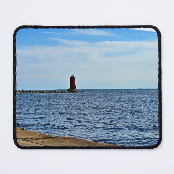 Item preview, Manistique Pierhead Lighthouse on Lake Michigan designed and sold by VikingVisual.