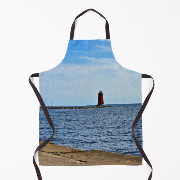 Item preview, Manistique Pierhead Lighthouse on Lake Michigan designed and sold by VikingVisual.
