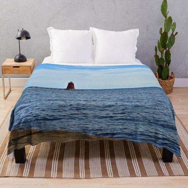 Item preview, Manistique Pierhead Lighthouse on Lake Michigan designed and sold by VikingVisual.