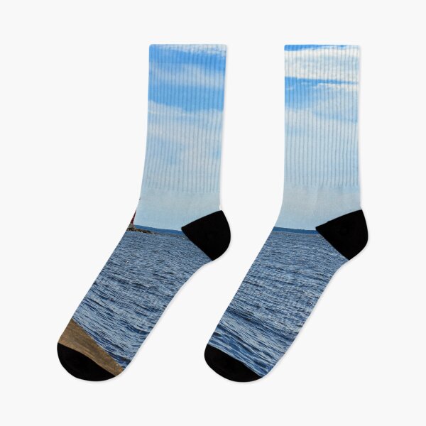 Item preview, Manistique Pierhead Lighthouse on Lake Michigan designed and sold by VikingVisual.