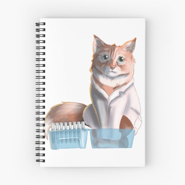 Item preview, Science cat in a pipette tip box designed and sold by Science Lab Designs.