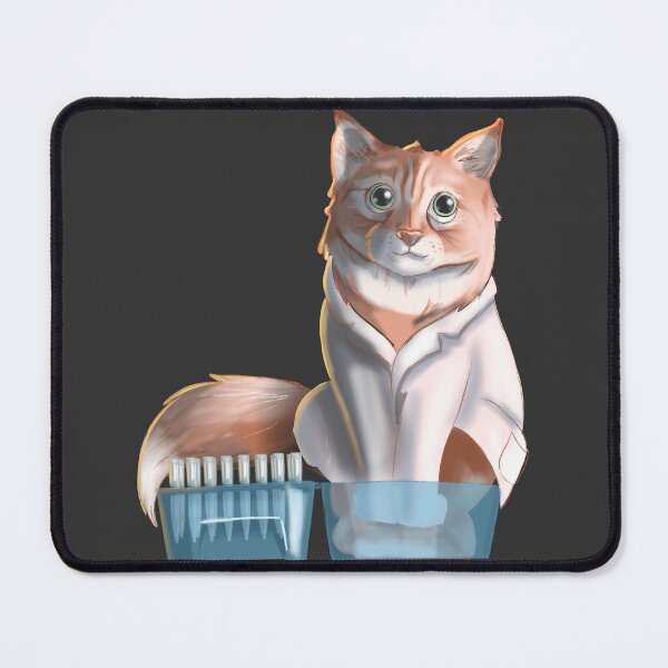 Item preview, Science cat in a pipette tip box designed and sold by Science Lab Designs.