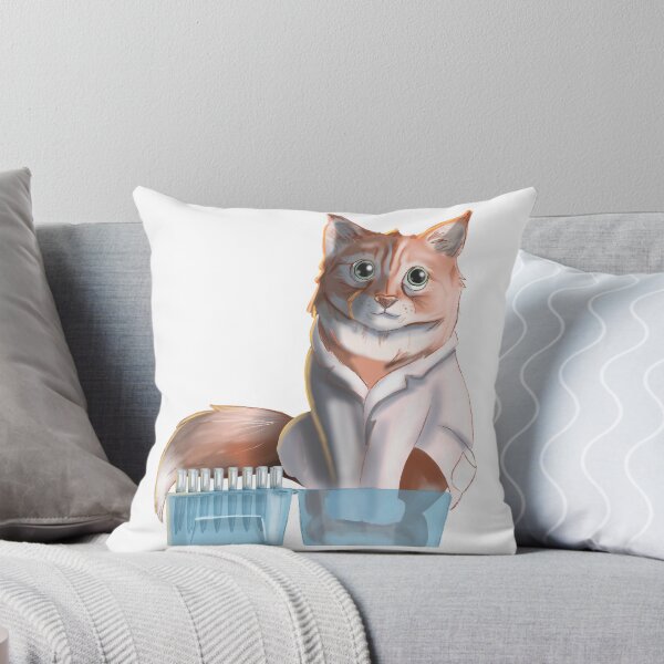 Item preview, Science cat in a pipette tip box designed and sold by Science Lab Designs.