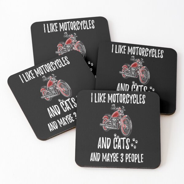 Item preview, I Like Motorcycles And Cats And Maybe 3 People Vintage designed and sold by Sarena84.