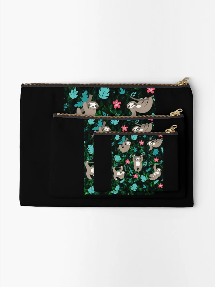 Thumbnail 2 of 4, Zipper Pouch, Sloth stack patterns designed and sold by Light79.