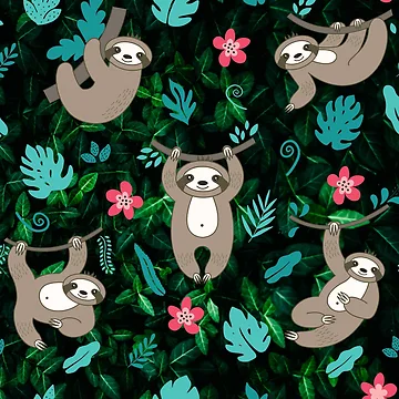Artwork thumbnail, Sloth stack patterns by Light79