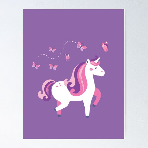 Item preview, Unicornio morado y rosa. designed and sold by PixyDustDesigns.