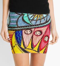 Sun, Moon, Earth, Sky Mini Skirt