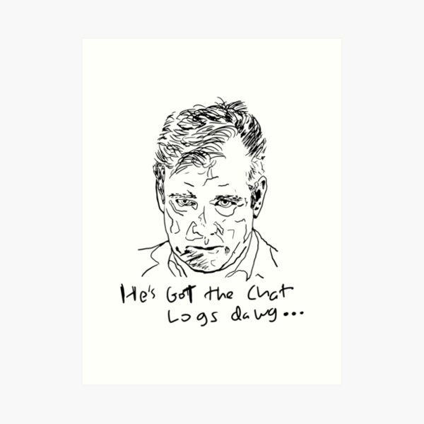 Art print design featuring Chris Hansen's face and the text To Catch a Predator in a stylized, pop-art format.