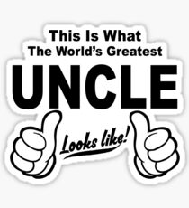 Worlds Best Uncle Stickers | Redbubble