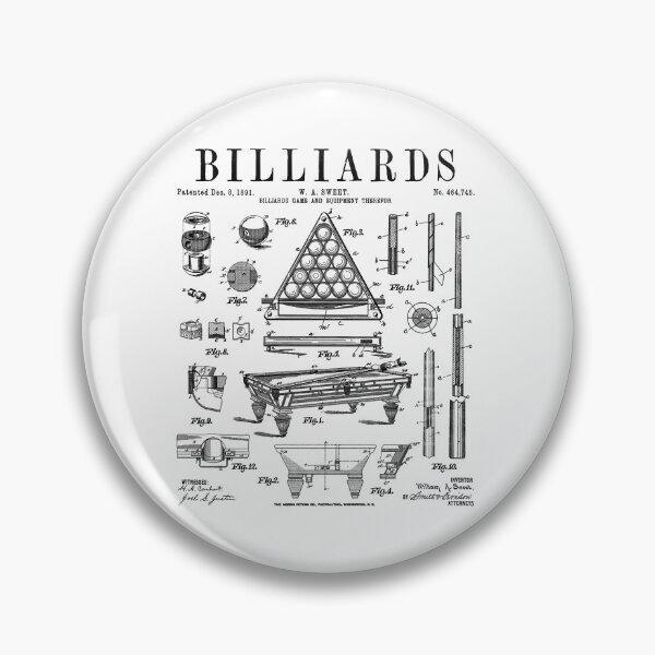 Item preview, Billiards Table Pool Cue Ball  designed and sold by PegeenWarm.